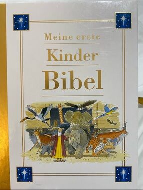 Meine erste Kinder Bibel – Gold & White Illustrated Storybook